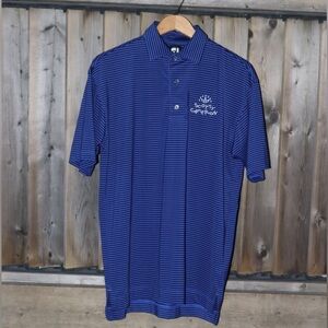 ❗️Footjoy Scotty Cameron Royal Blue and Black Striped Golf Polo❗️